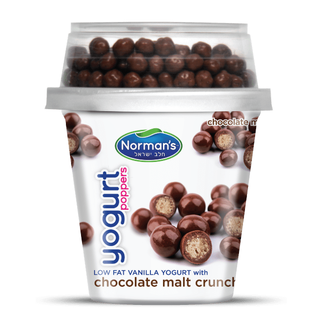 Norman’s Popper chocolate malt crunch Yogurt 5.3 Oz-320-613-30