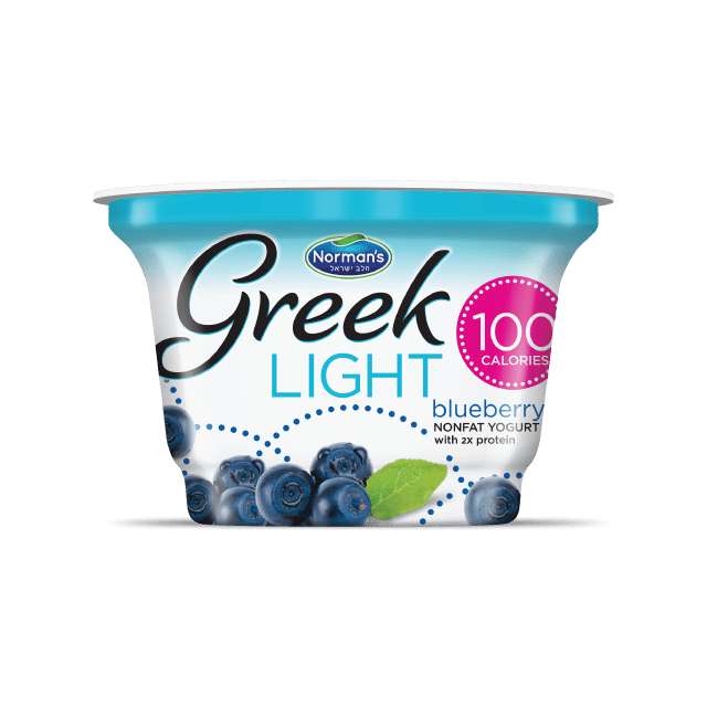 Norman’s Greek 100 Light blueberry Nonfat Yogurt 5.3 Oz-320-613-38