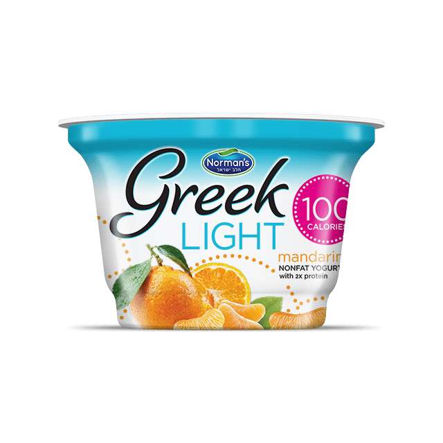 Norman’s Greek 100 Light Mandarin Nonfat Yogurt 5.3 Oz-FFP-NO097