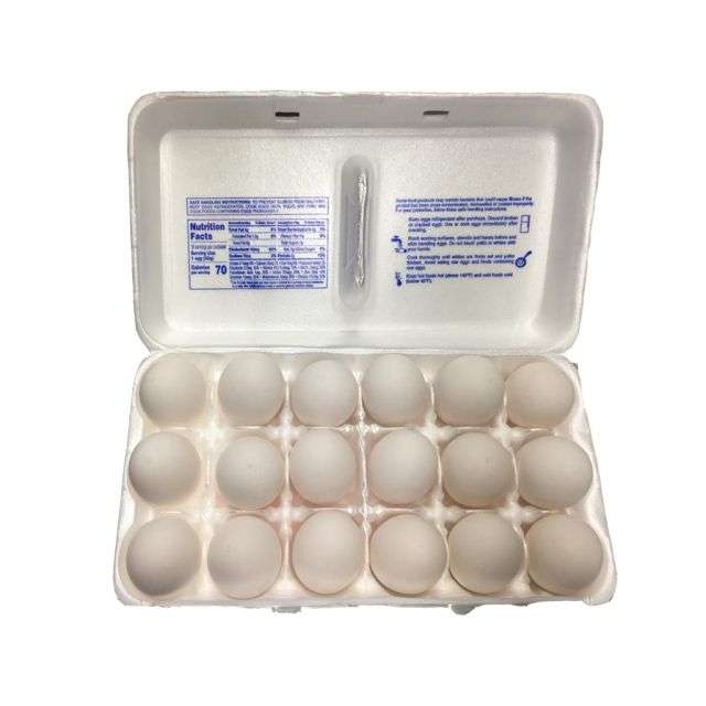 Jacks Eggs Grade A Large 18 Eggs - 36 Oz-320-408-03