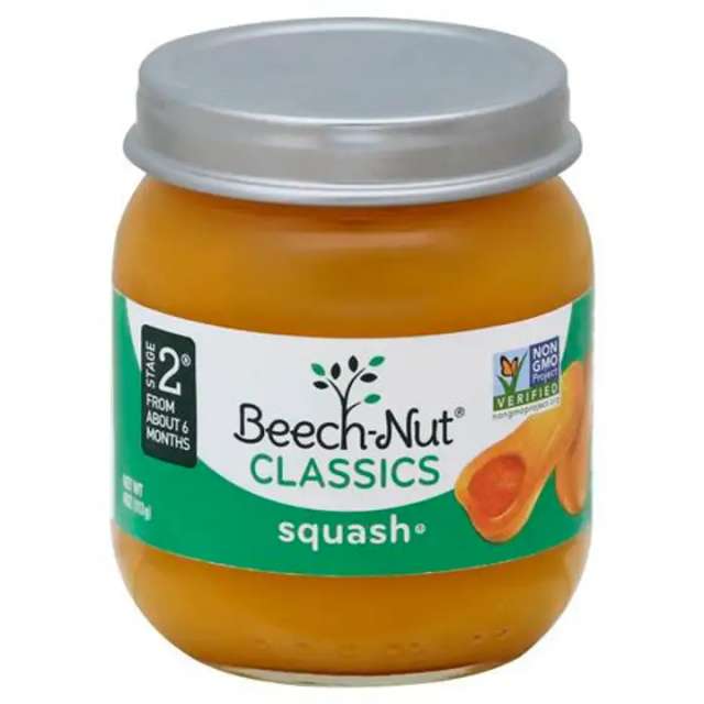 Beech Nut Classics Squash, Stage 2 - 4 Oz-05-363-10