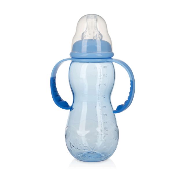 Nuby 3 Stage Bottle With Handles For 3 Months And Up - Size 11 Oz-MPD-011100