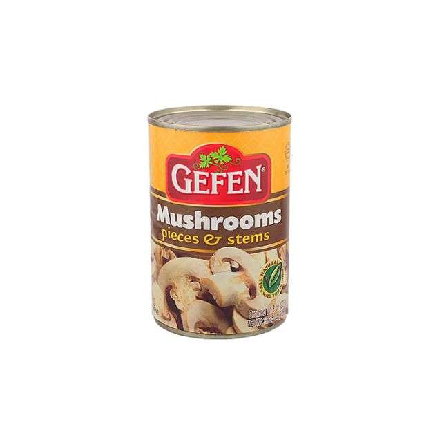 Gefen Canned Mushrooms (Piece and Stems) 8 Oz-04-200-19