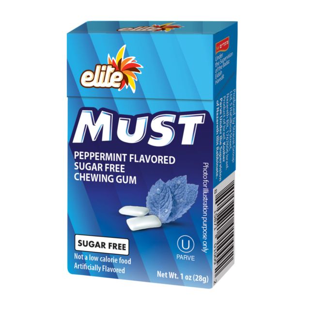 Elite Must Sugar Free Gum Peppermint 1 oz-121-305-17