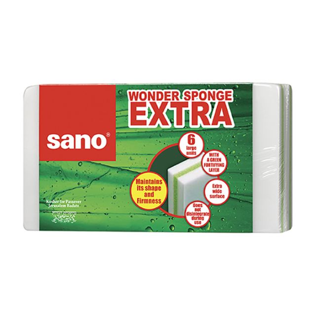 Sano Extra Wonder Sponge 6 units-232-410-05