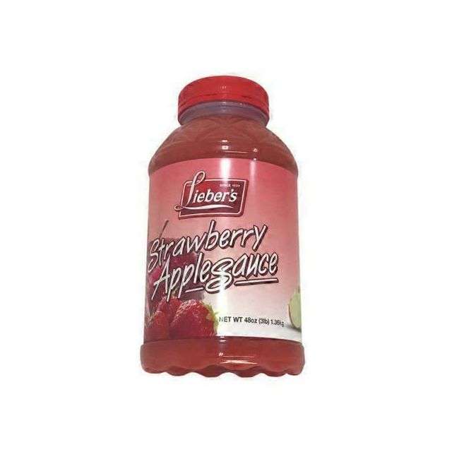 Liebers Strawberry AppleSauce 48 oz-04-207-10
