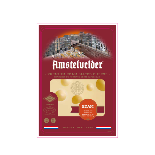 Amstelvelder Cheese Edam Slices  5.29 Oz-320-615-20