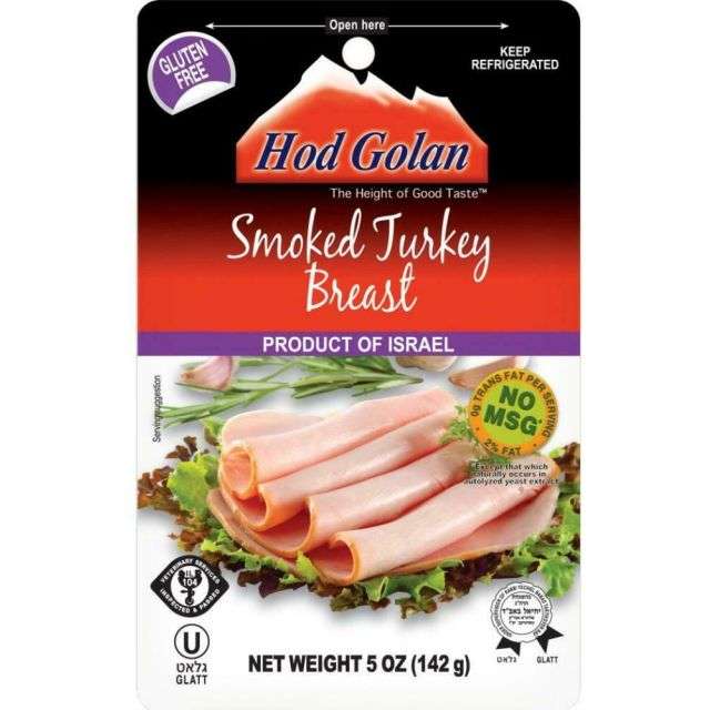 Hod Golan Smoked Turkey Breast 5 Oz-308-326-24