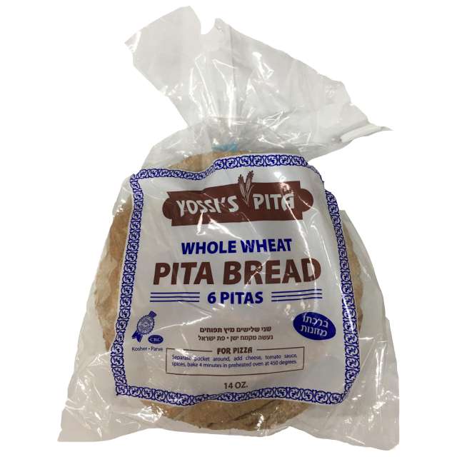 Yossis PIta Whole wheat 6 Pitas (ברכתו מזונות)-YPB-10234