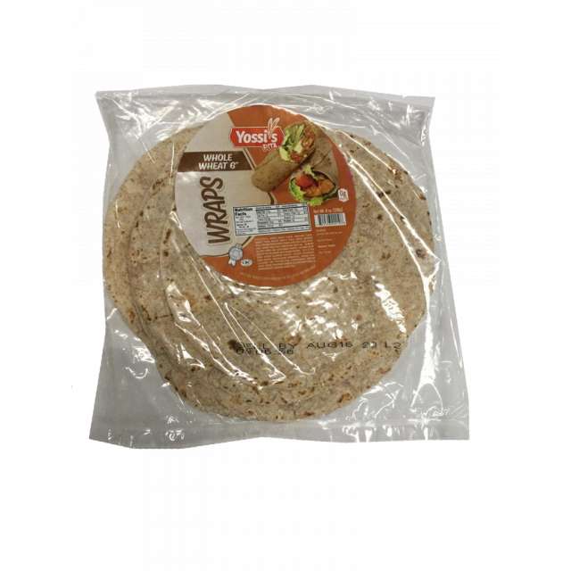 Yossis Small Whole Wheat Wraps 6" - 10 Pc (ברכתו מזונות)-YPB-10237