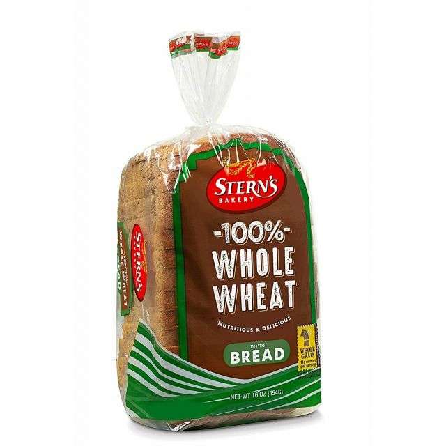 Stern's Bakery 100% Whole wheat Bread 16 Oz (ברכתו מזונות)-71-WW1