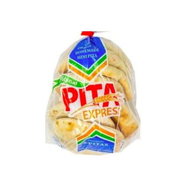 Pita Express Whole wheat Mini 8 Pitas  (ברכתו המוציא)-PEB-MP958