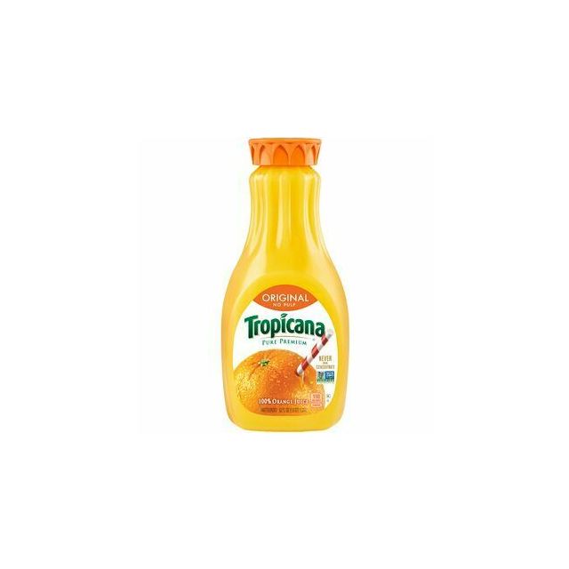 Tropicana Original No Pulp 100% Orange Juice, 52 Fl. Oz.-208-669-01