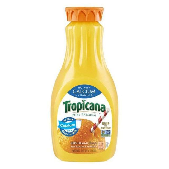 Tropicana Calcium + Vitamin Orange Juice, 52 Fl. Oz.-JJ-4795