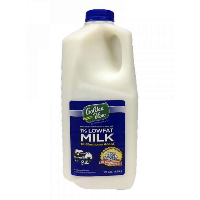 Golden Flow Milk Blue Reduced Fat 1/2 GAL - 64 0Z-GFM-2AP9