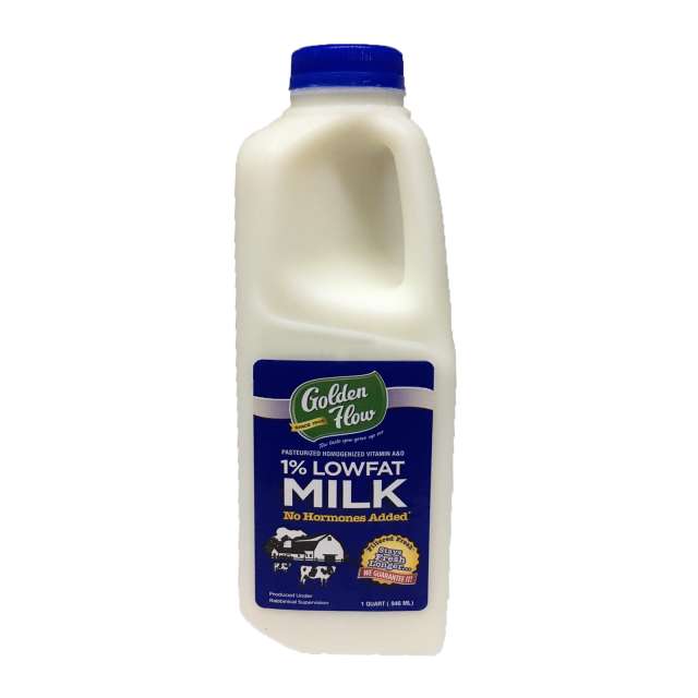Golden Whole Milk Blue Reduced Fat 1 Quart - 32 Oz-GFM-2C9P