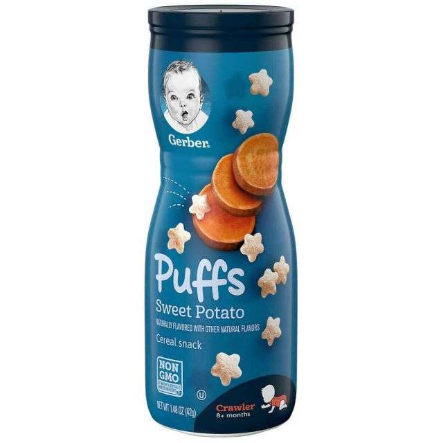 Gerber Puffs Sweet Potato Cereal 1.48 Oz-MPD-711008