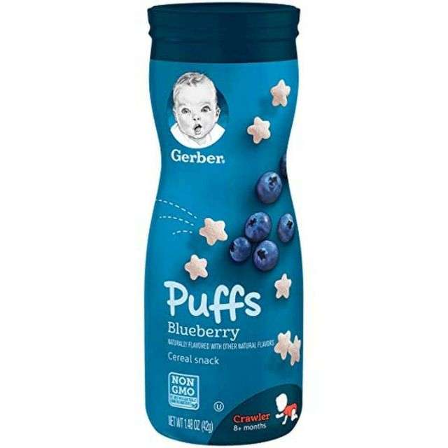 Gerber Puffs Blueberry Cereal 1.48 Oz-MPD-711011