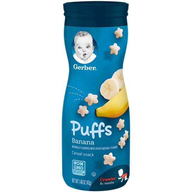Gerber Puffs Banana Cereal 1.48 Oz-MPD-711012