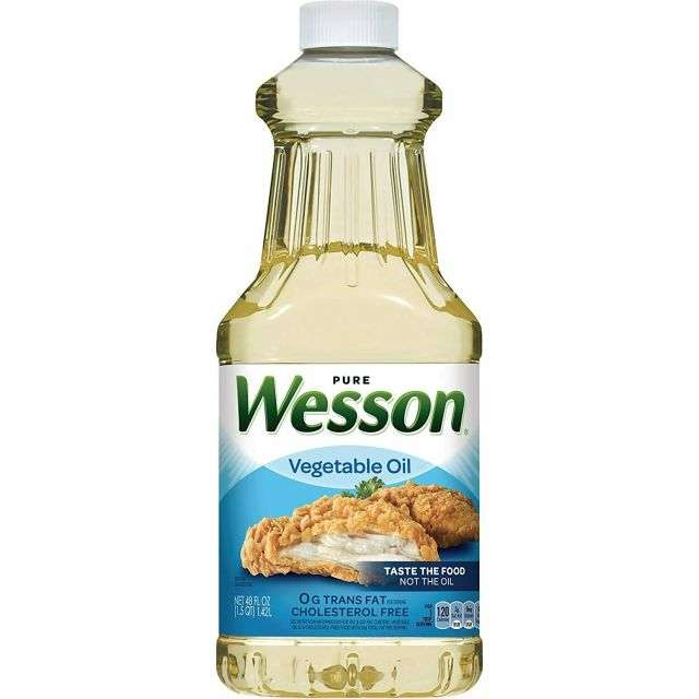 Wesson Pure & 100% Natural Vegetable Oil 48 fl oz-BND-27000-61286