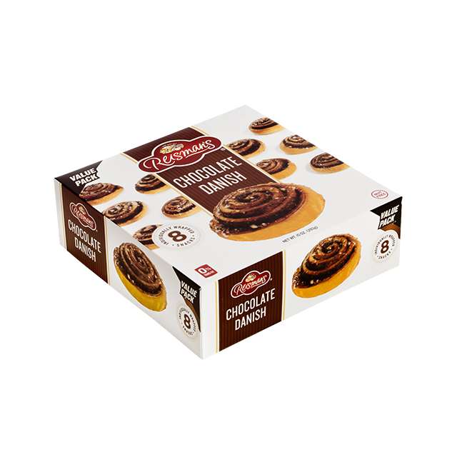 Reisman's Value Pack Chocolate Danish 8 Pc - 10 Oz-237-240-23