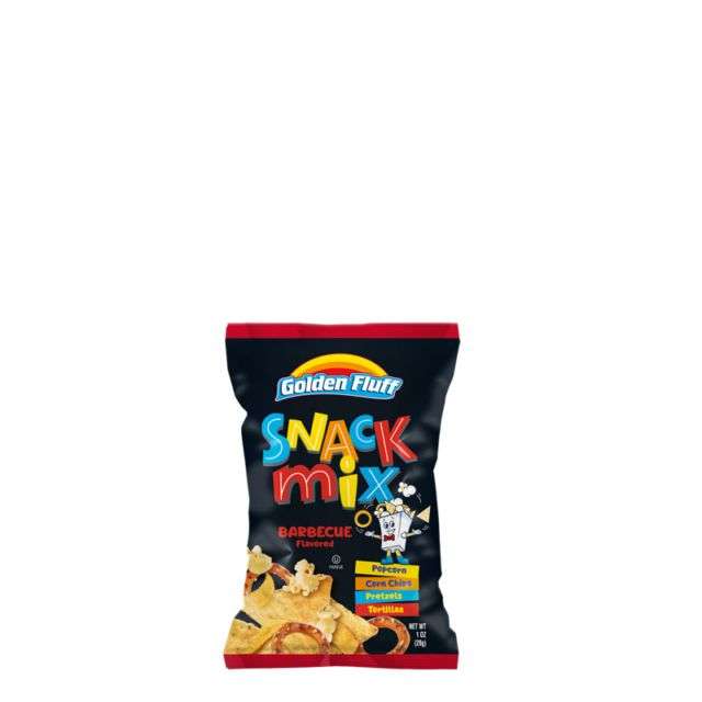 Golden Fluff Small Snack Mix BBQ 1 Oz-PP7077