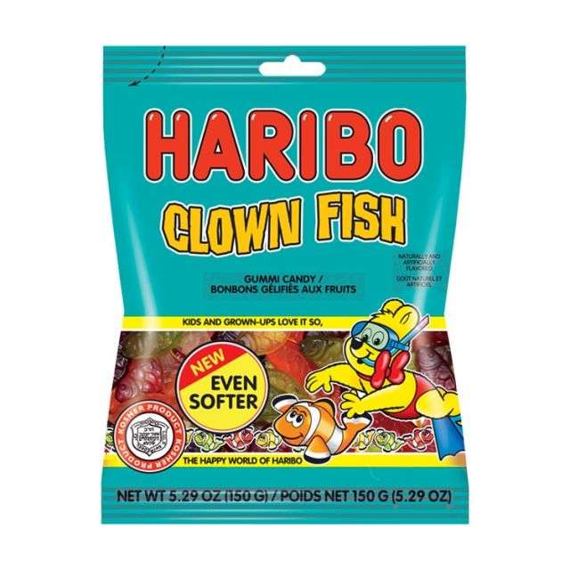 Haribo Clown Fish Gummies 5.29 Oz-121-355-10