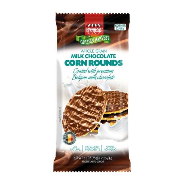 Paskesz Milk Chocolate Corn Rounds 2.6 oz-121-361-16