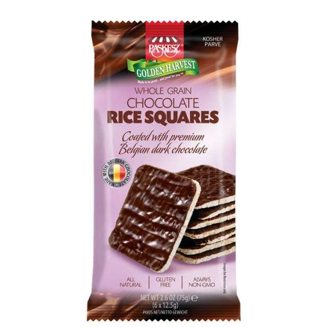 Paskesz Dark Chocolate Rice Squares 2.6 oz-PP01542