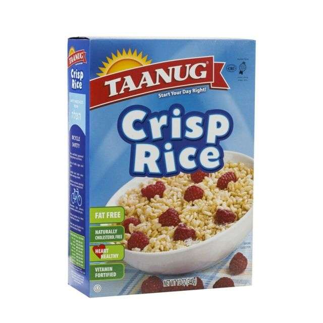 Taanug Crisp Rice Cereal 12 Oz-04-527-16