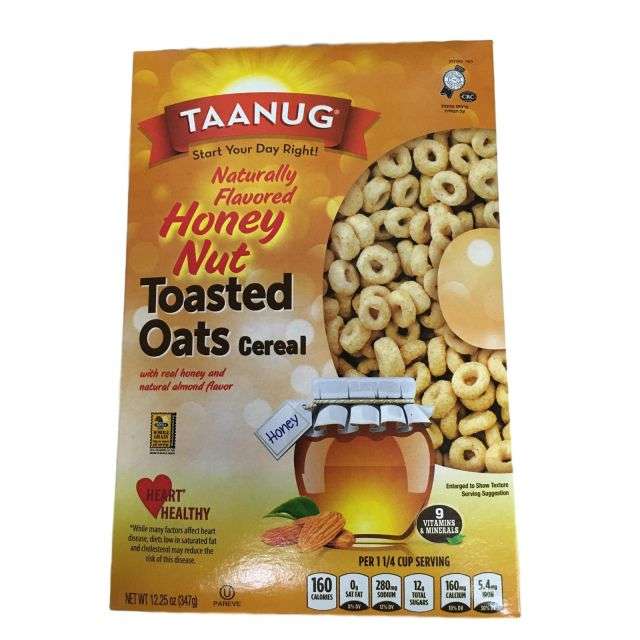 Taanug Hony Nut Toast Oat 12.25 Oz-LTL-TNR64