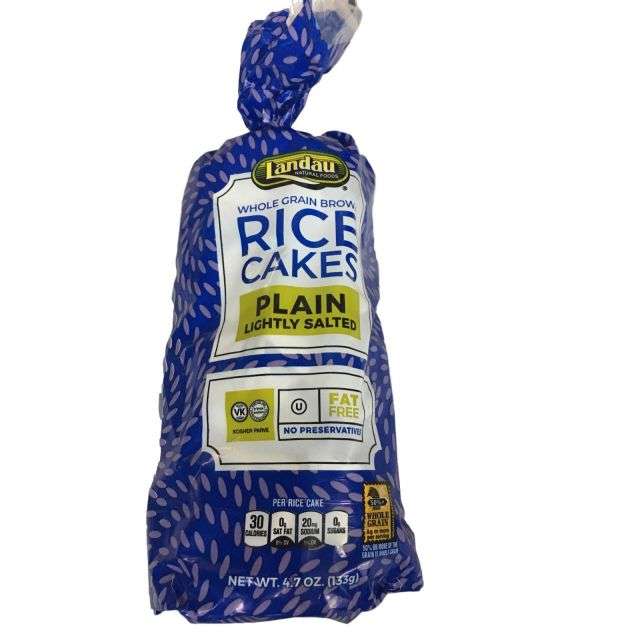 Landau Rice Cakes Plain Salted 4.7 Oz-LTL-LNB05