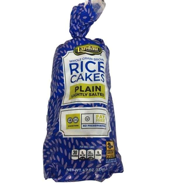 Landau Rice Cakes Plain Salted 4.7 Oz-121-361-22