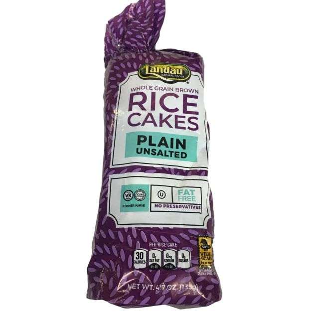 Landau Rice Cakes Plain Unsalted 4.7 Oz-121-361-23
