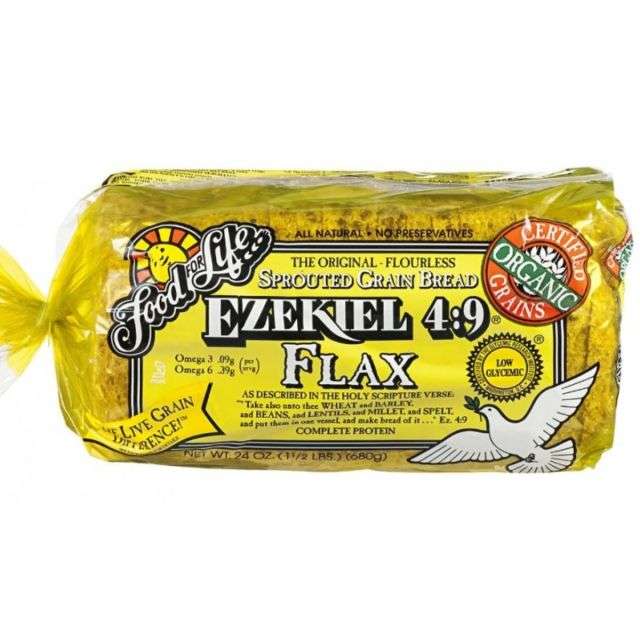 Food For Life Ezekiel 4:9 Sprouted Grain Flax Bread Frozen 24 Oz-237-663-09