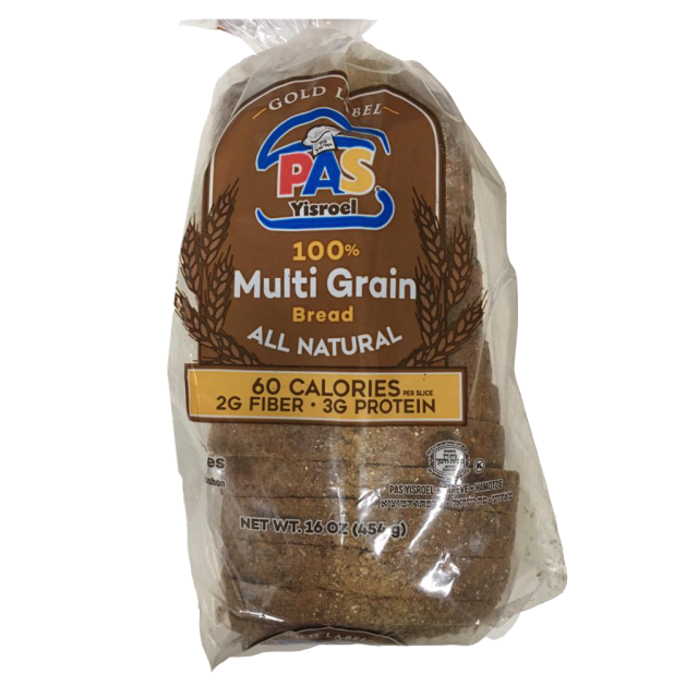 Pas Yisroel 100% Multi Grain Bread Hamotzie 16 Oz (ברכתו המוציא)-237-663-18