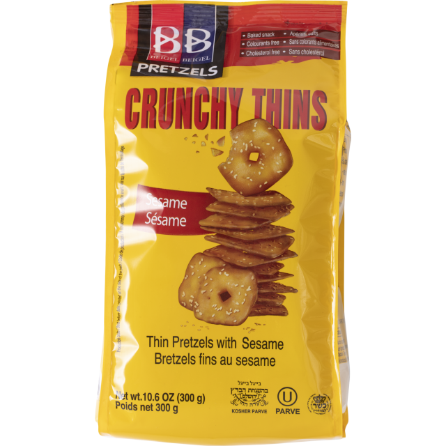 Beigel Beigel Sesame Crunchy Thins Pretzels 10.6 oz-121-337-12
