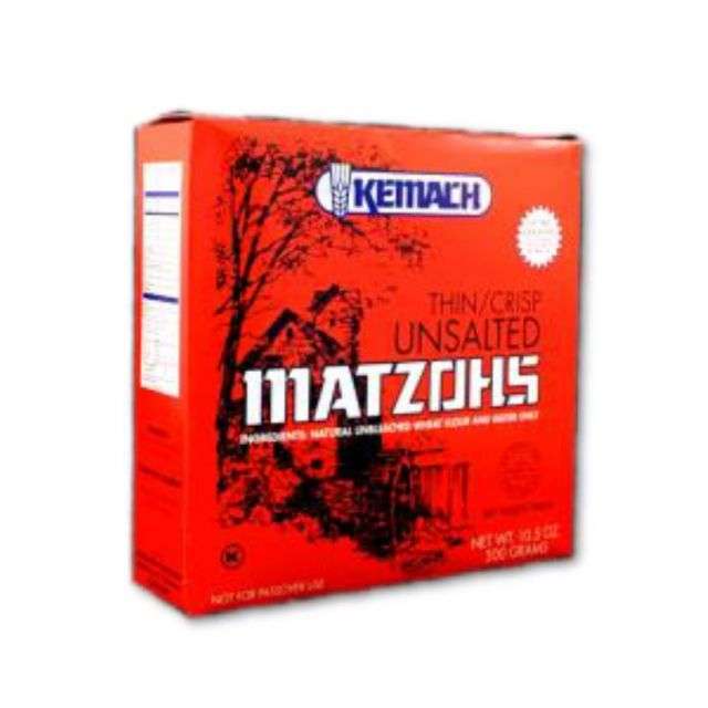 Kemach Unsalted Regular Matzo 10.5 Oz-KPH-4001
