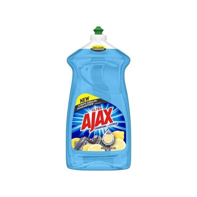 Ajax Dishwashing Liquid Dish Soap Charcoal & Citrus 52 oz-232-585-17