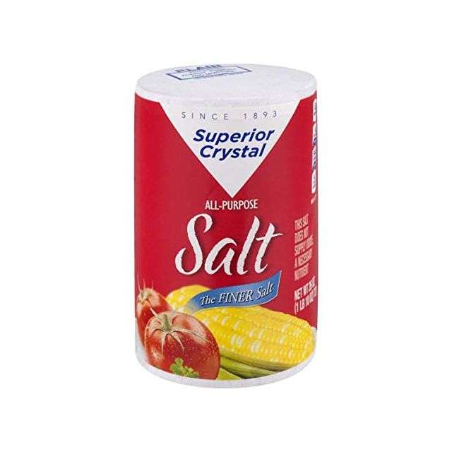 Superior Table Salt Iodized 26 Oz 1 Lb-04-182-10
