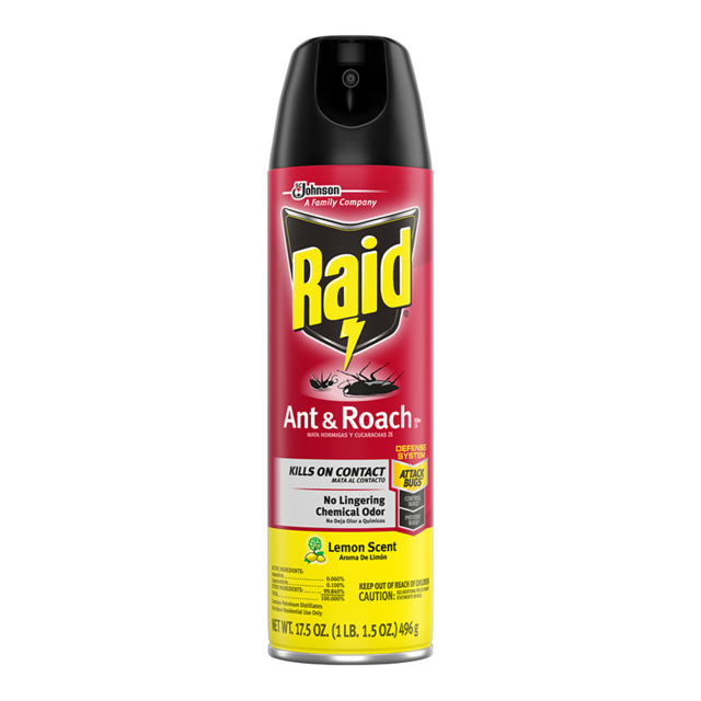 Raid Ant & Roach Killer Lemon, 17.5 OZ-232-739-02
