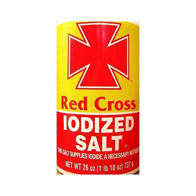 Red Cross Table Salt Iodized 26 Oz 1 Lb-BND-52010-00008