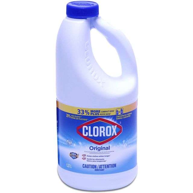 Clorox Liquid Bleach Original 1.27 L 43 Oz-232-584-10