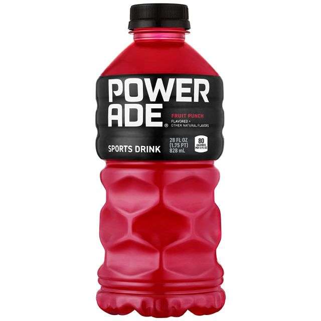 Powerade Fruit Punch Sports Drink, 28 Fl oz 828 ml-208-740-22