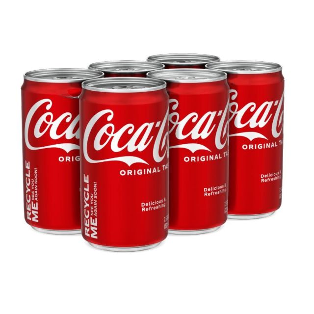 Coca Cola Classic Coke 6pk/7.5 fl oz Cans-208-618-48