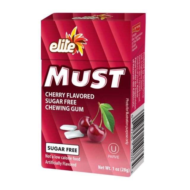 Elite Cherry Must Sugar Free Gum 1 Oz-PK160800