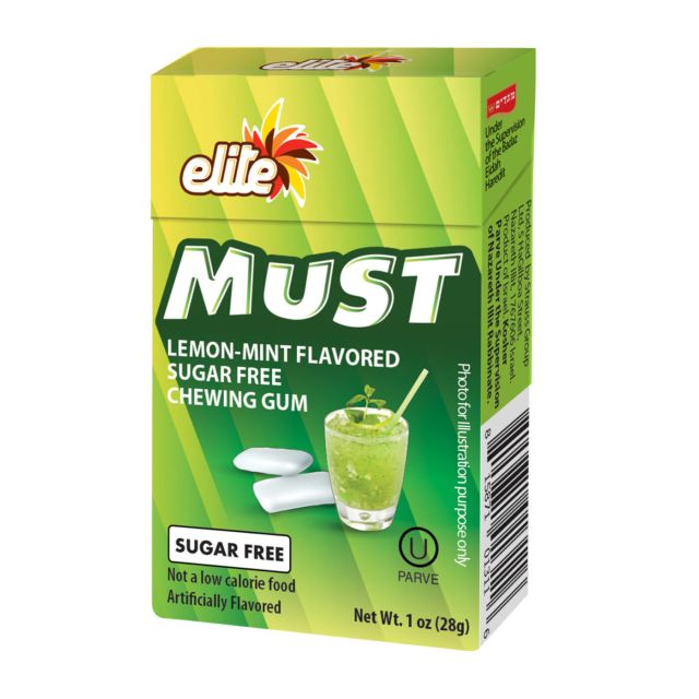 Elite Lemon Mint Must Sugar Free Gum 1 Oz-121-305-30