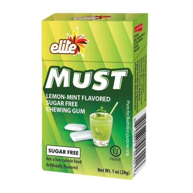 Elite Lemon Mint Must Sugar Free Gum 1 Oz-PK160805