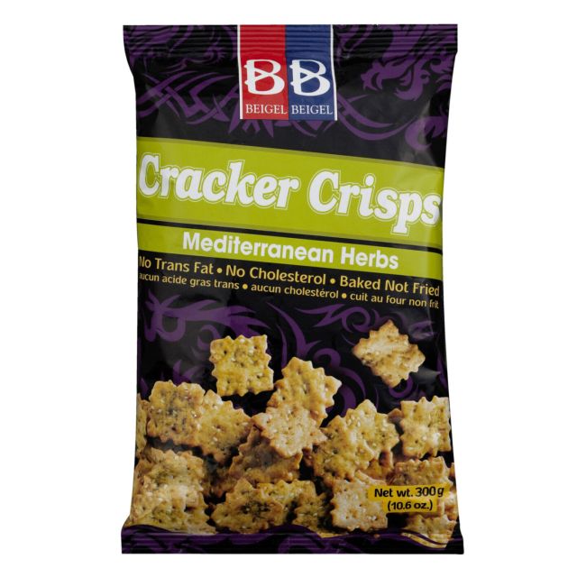 Beigel Beigel Cracker Crisps - Mediterranean Herbs 10.6oz-121-412-34