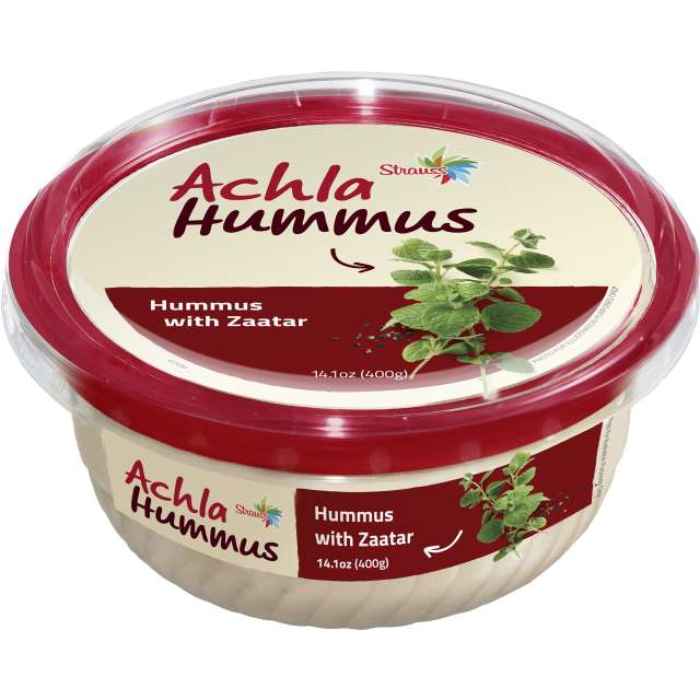 Achla Strauss Hummus With Za’Atar 14.1 Oz-308-311-12